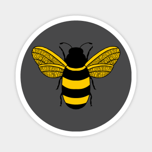 ORANGE AND BLACK BUMBLE BEE Magnet